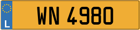 Trailer License Plate